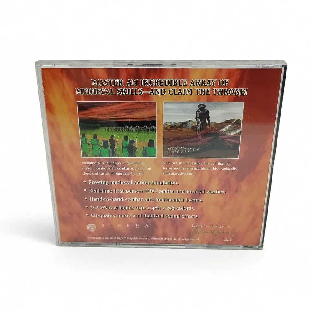 Vintage 1995 Sierra Conqueror A.D. 1086 PC Big Box Game Strategy Simulation CD